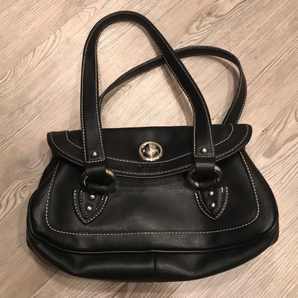Prada Handbags - Vintage faux Prada black leather purse